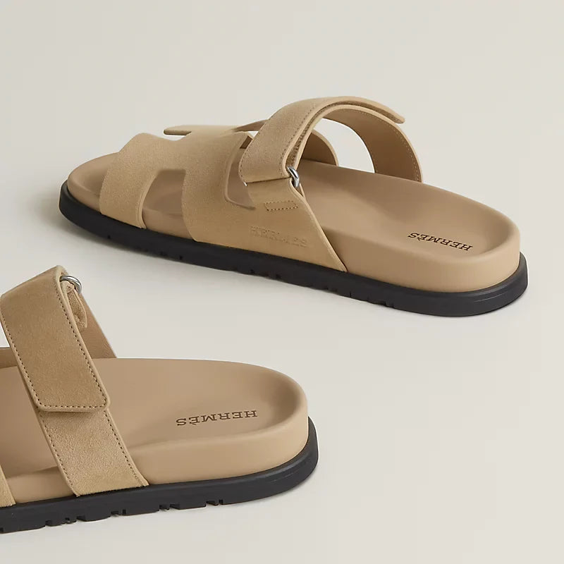 Sandales Chypre - Beige Lin - Vogue Maroc – Boutique digitale de mode de luxe