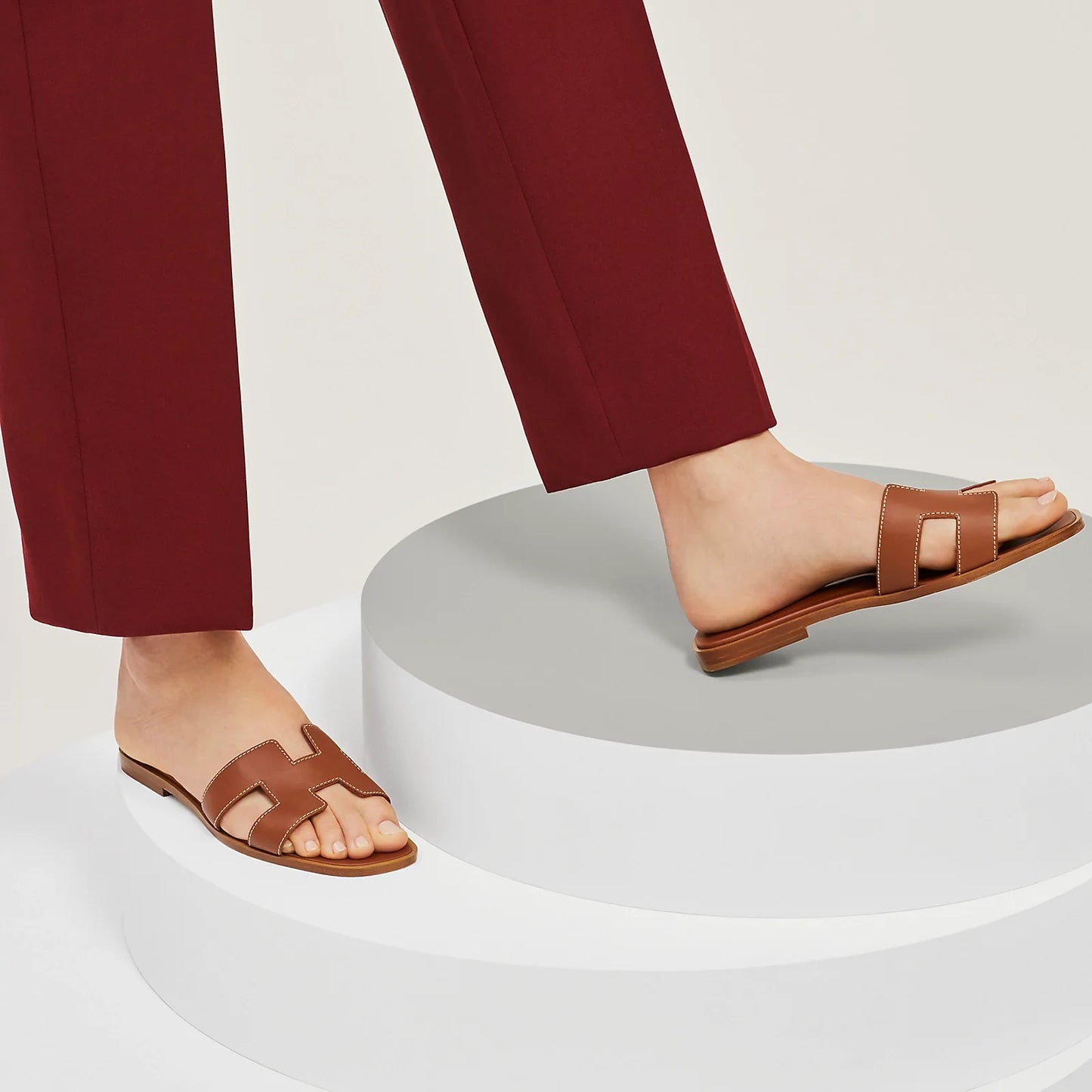 Sandales Oran - Marron - Vogue Maroc – Boutique digitale de mode de luxe