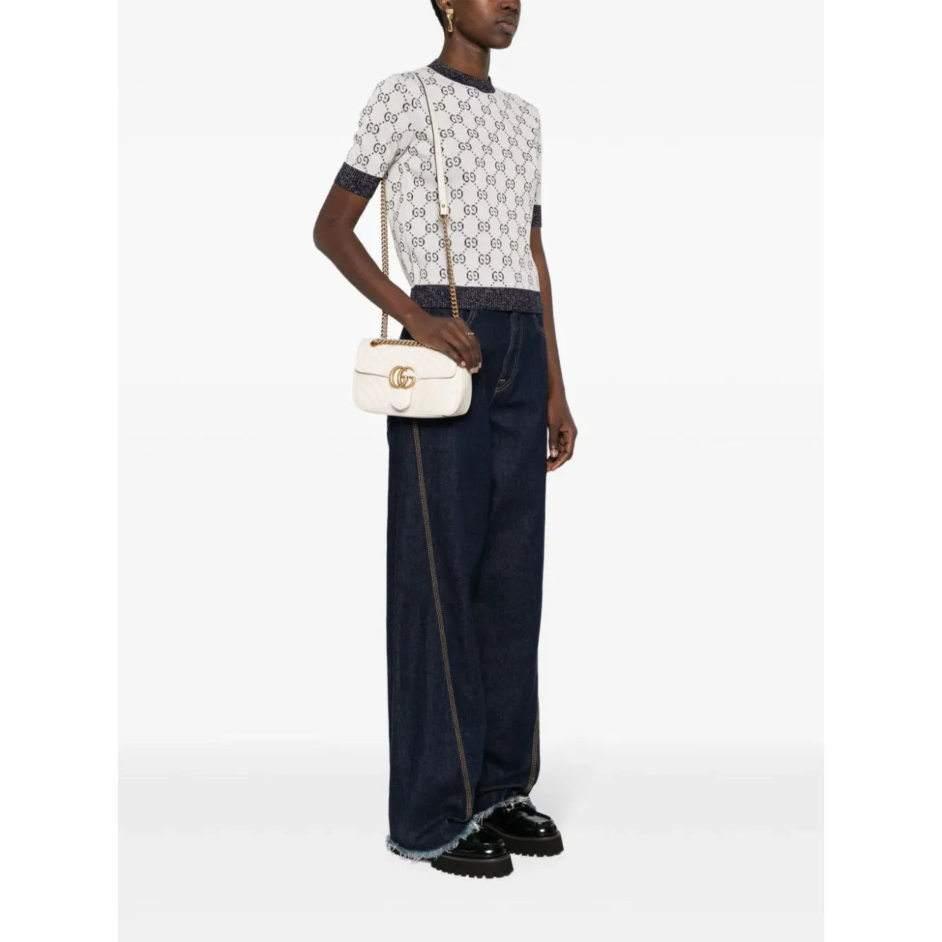Sac Gucci - Porté épaule à motif GG Marmont - Vogue Maroc – Boutique digitale de mode de luxe