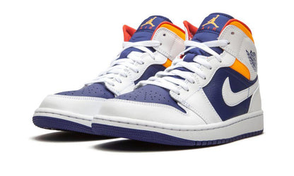 AIR JORDAN 1 MID "Royal Blue / Laser Orange"