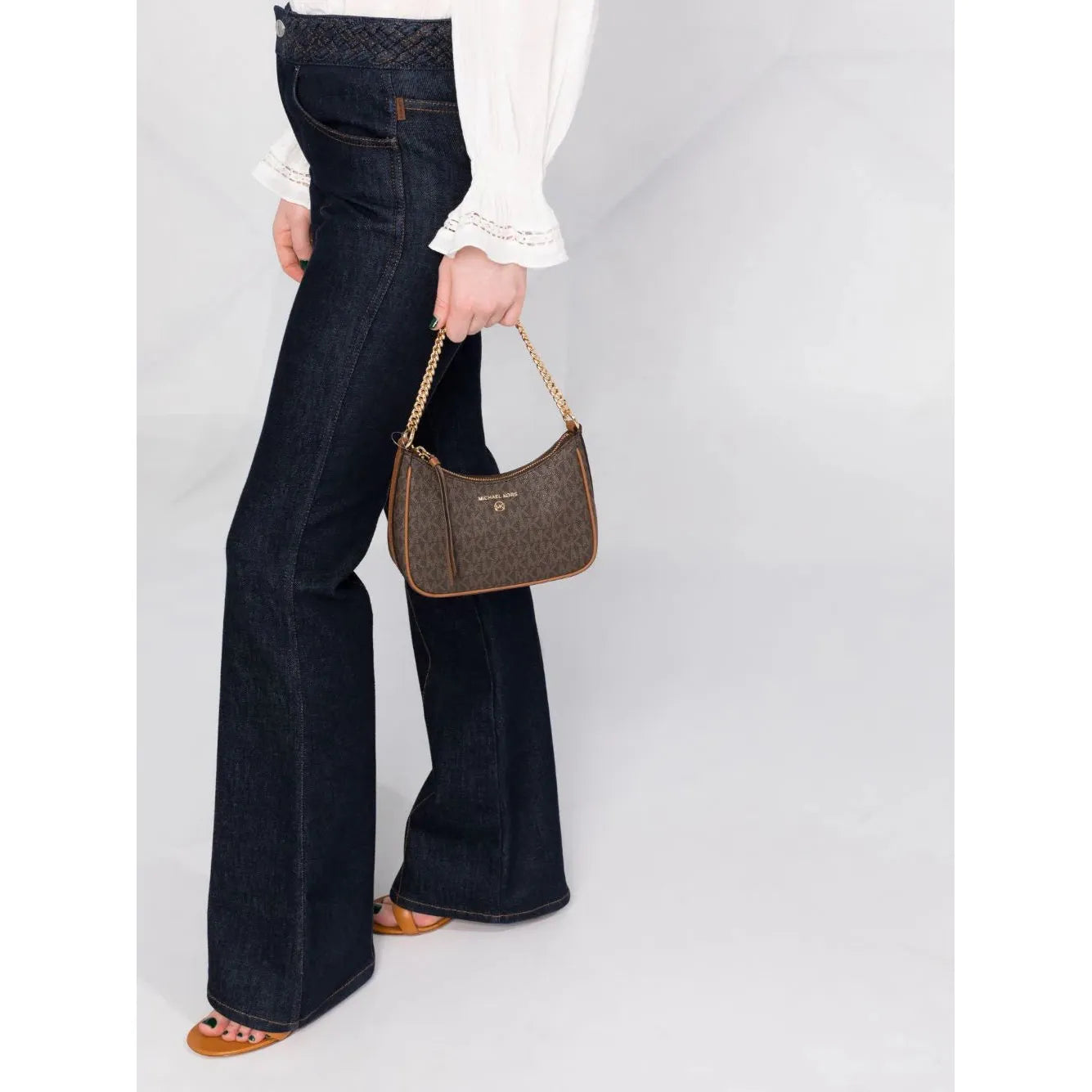 Sac Michael Kors - Jet Set Charm Small Chain Brown Acorn - Vogue Maroc – Boutique digitale de mode de luxe