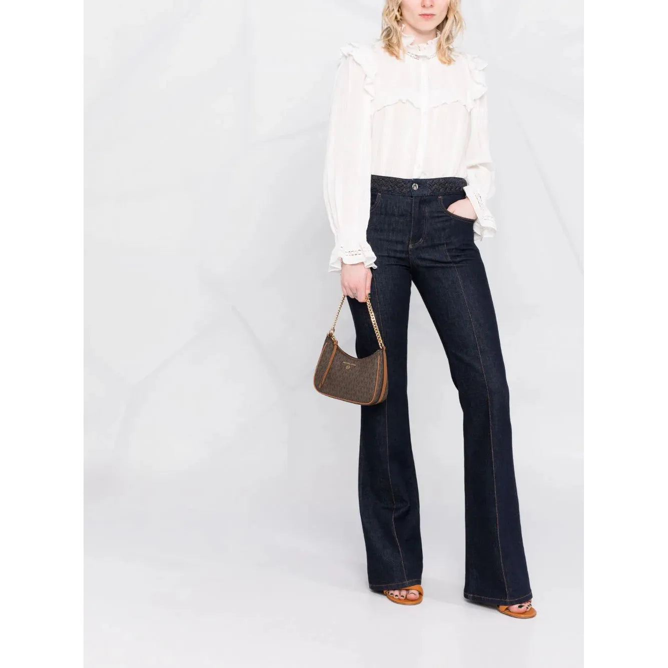 Sac Michael Kors - Jet Set Charm Small Chain Brown Acorn - Vogue Maroc – Boutique digitale de mode de luxe