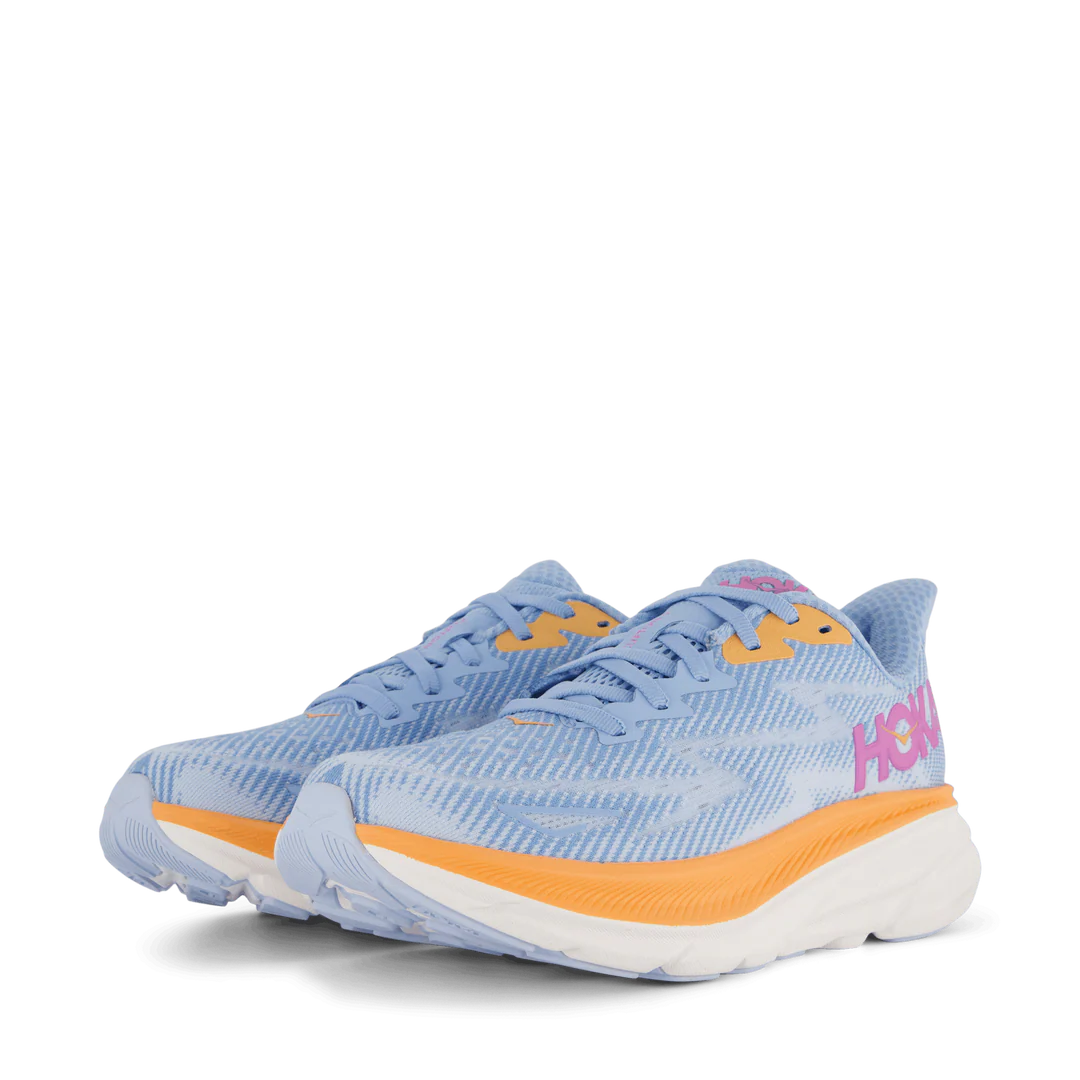 Hoka Clifton 9 Air Blue pour Femme – Chaussures de course légères et confortables au quotidien