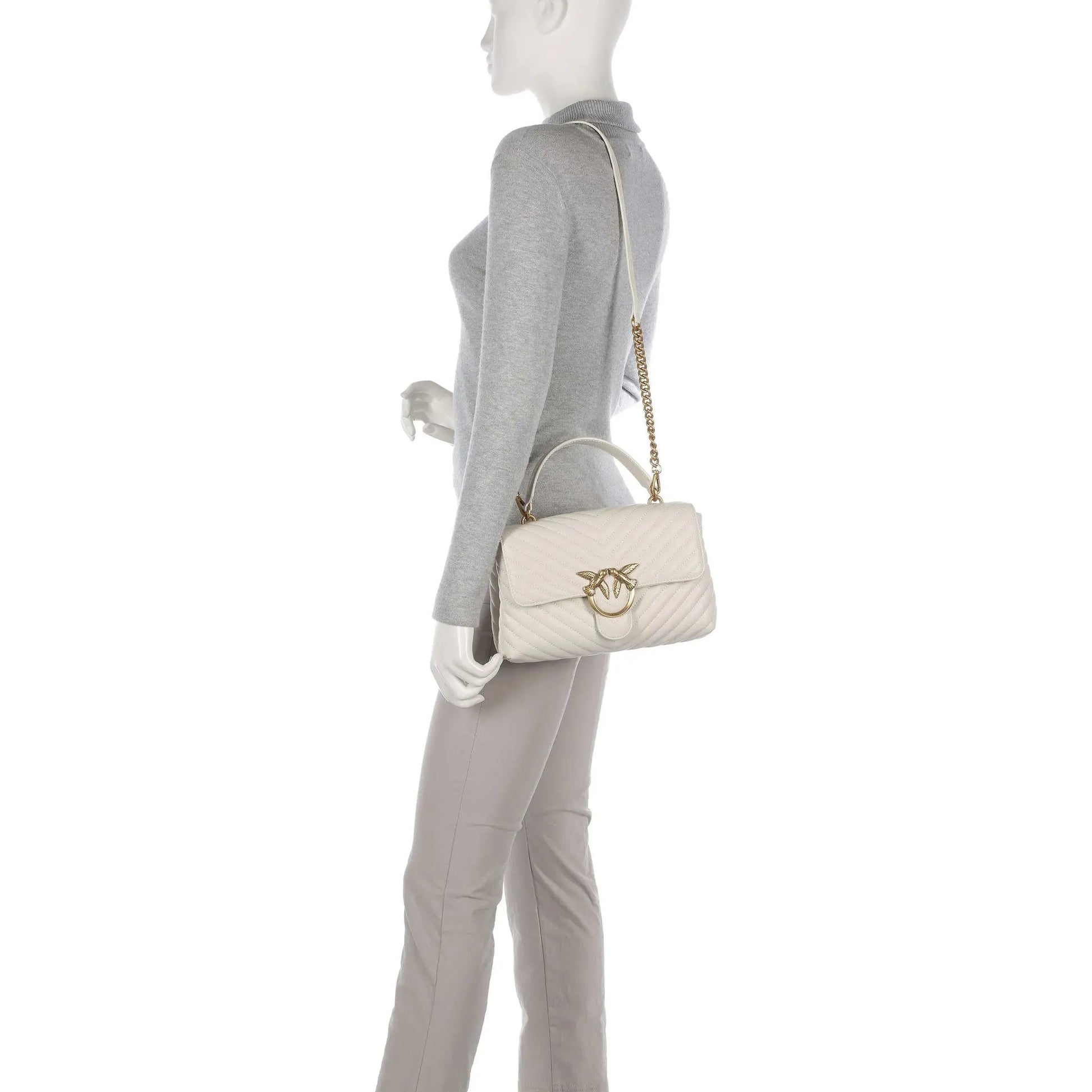 Sac Pinko - CLASSIC LADY LOVE BAG PUFF CHEVRON - Vogue Maroc – Boutique digitale de mode de luxe