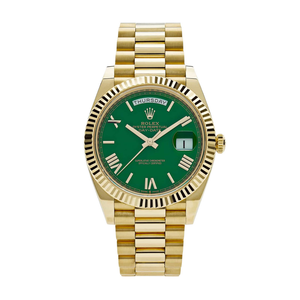Rolex Day-Date 40 228238 (Green Roman Numeral Dial)