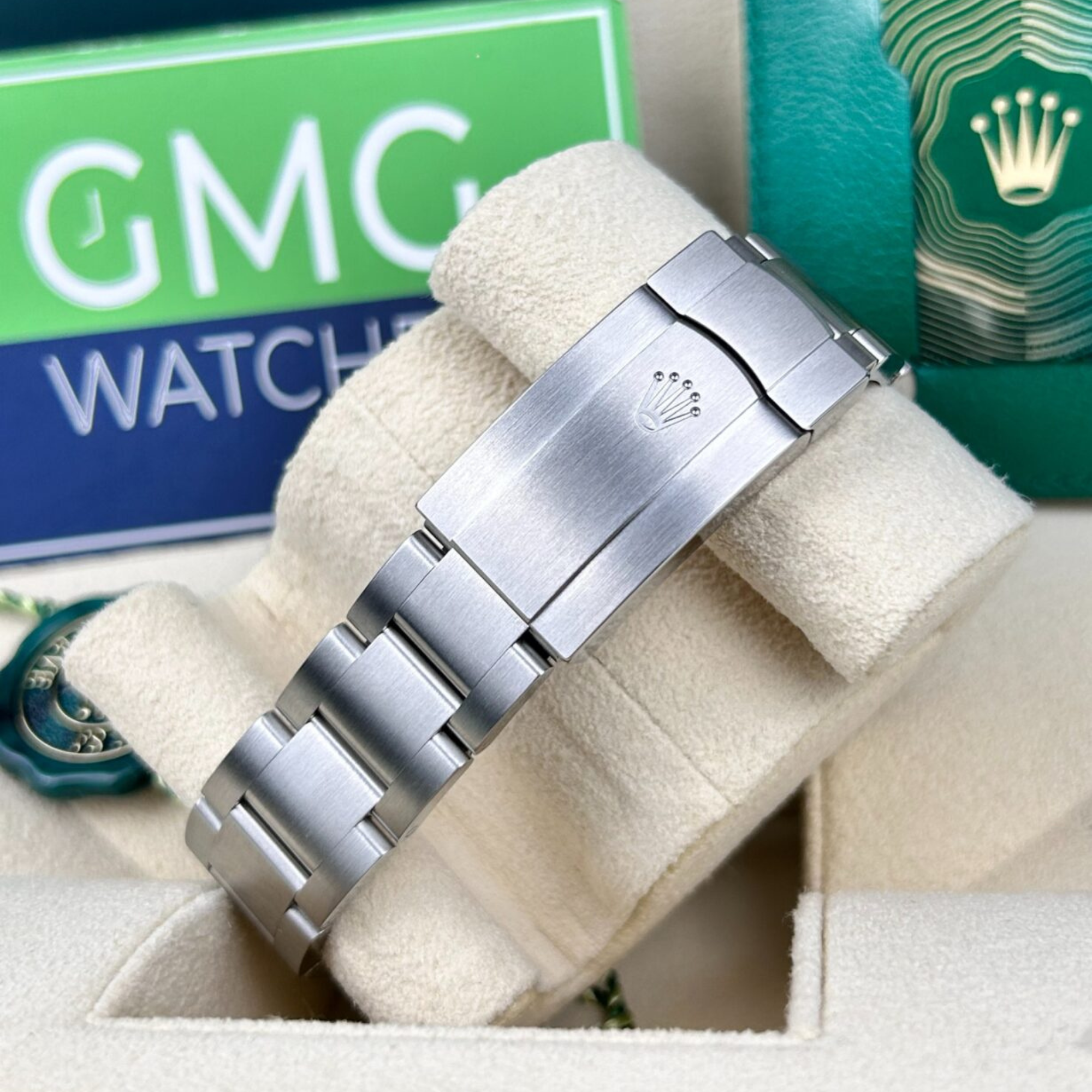 Rolex Oyster Perpetual Blue Celebration Bubble Dial Oyster bracelet