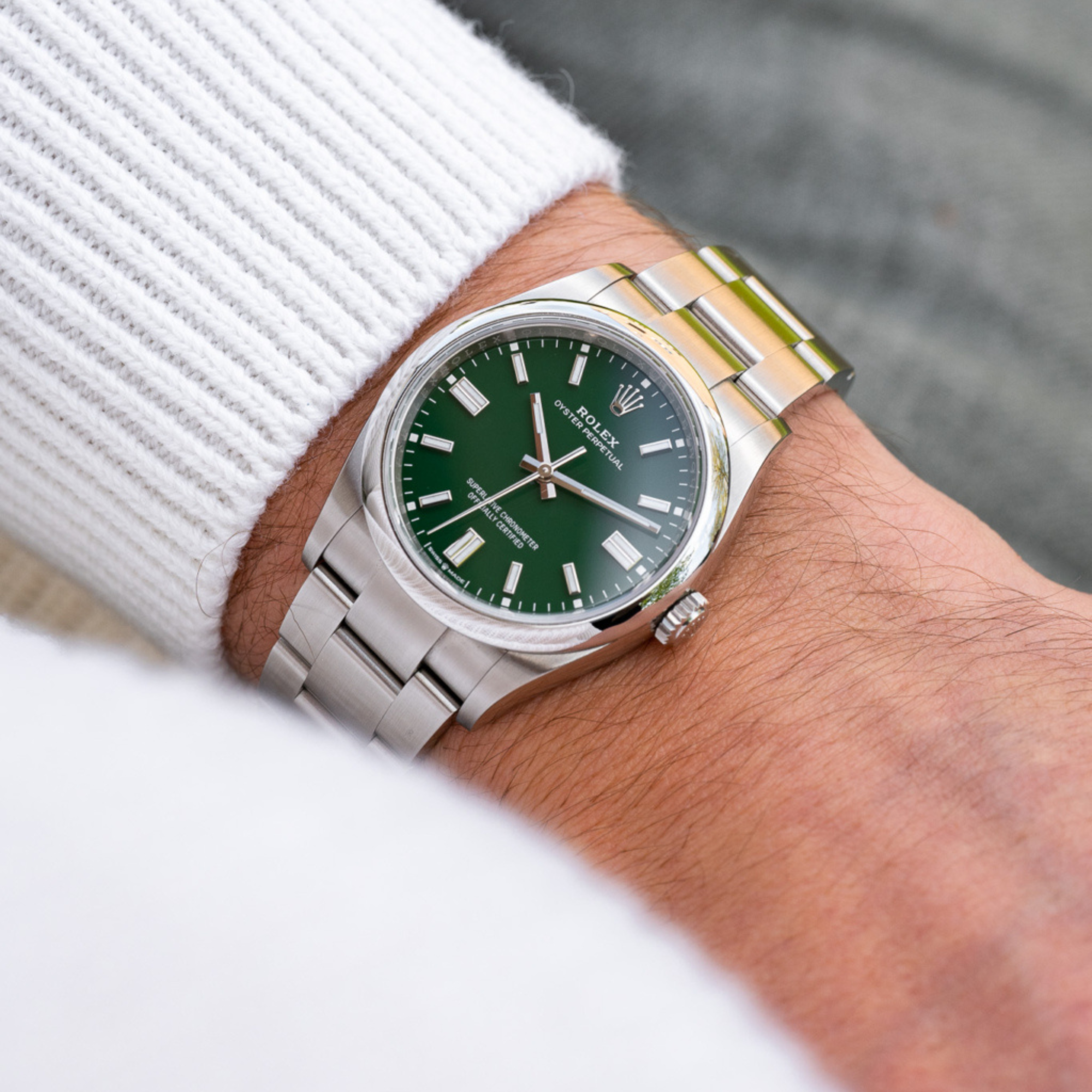 Rolex Oyster Perpetual – Green Dial –