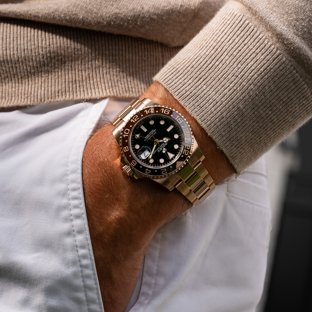 Rolex GMT-Master II –  Root Beer Full Rose Gold –