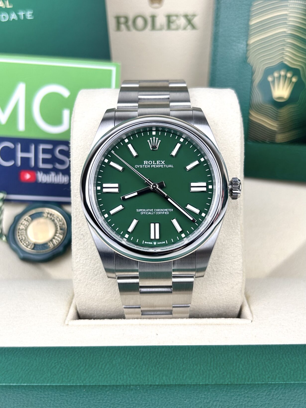 Rolex Oyster Perpetual – Green Dial –