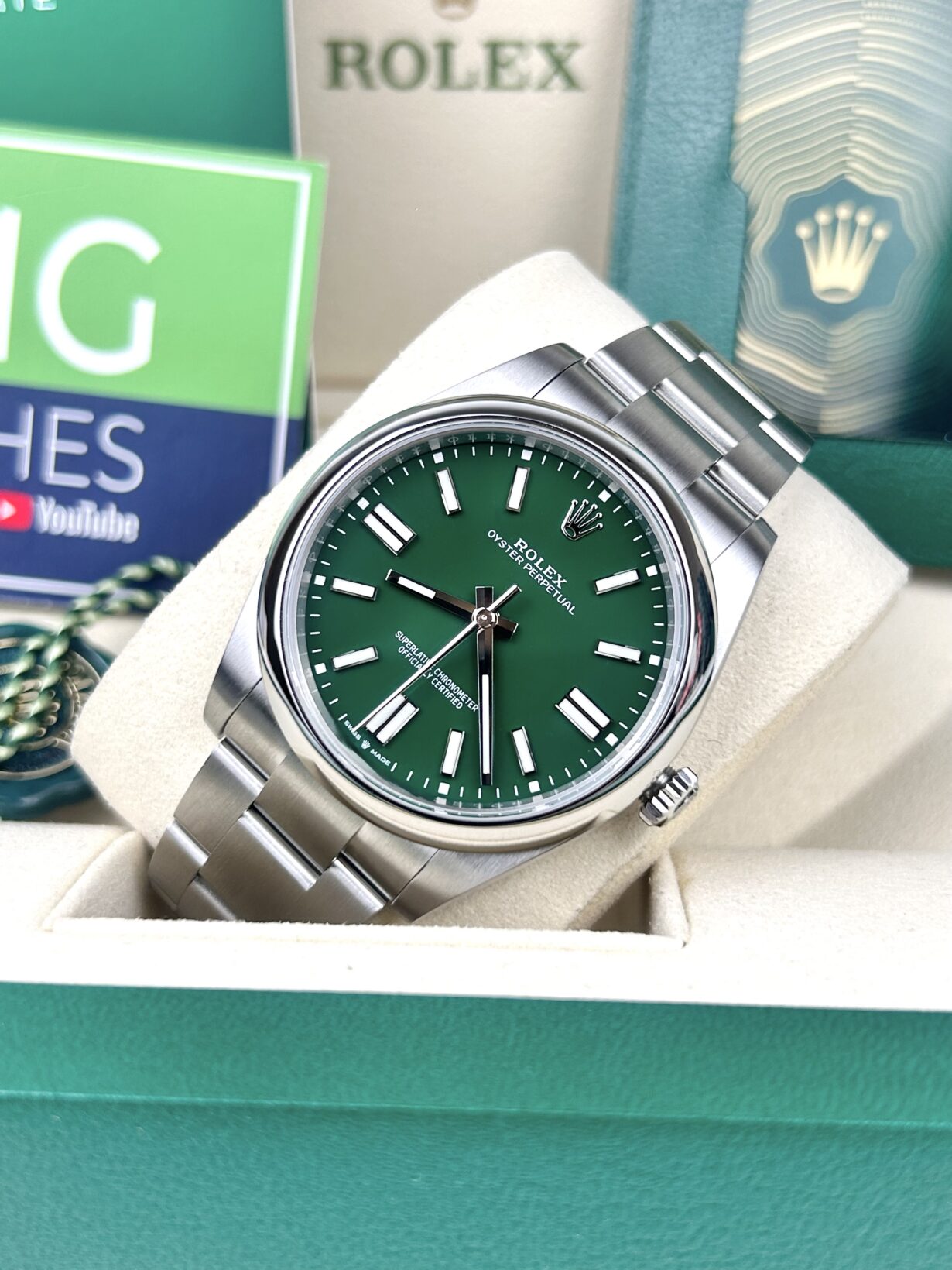 Rolex Oyster Perpetual – Green Dial –