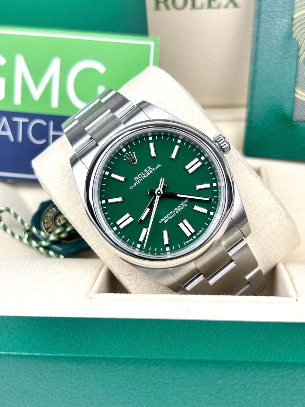 Rolex Oyster Perpetual – Green Dial –