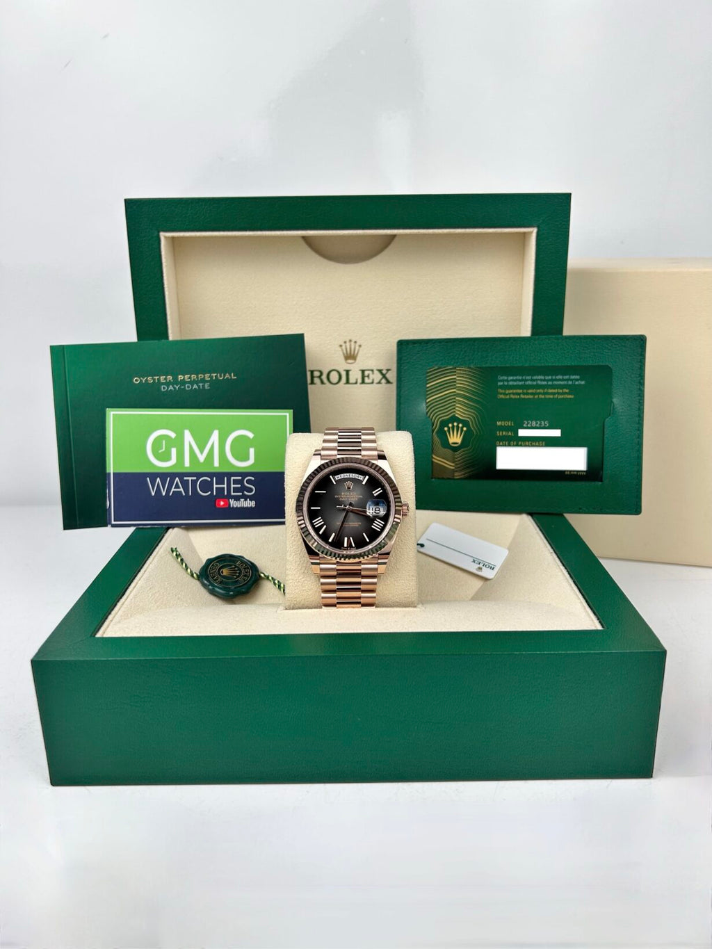 Rolex Day-Date – Rose Gold – Slate Ombre Dial –