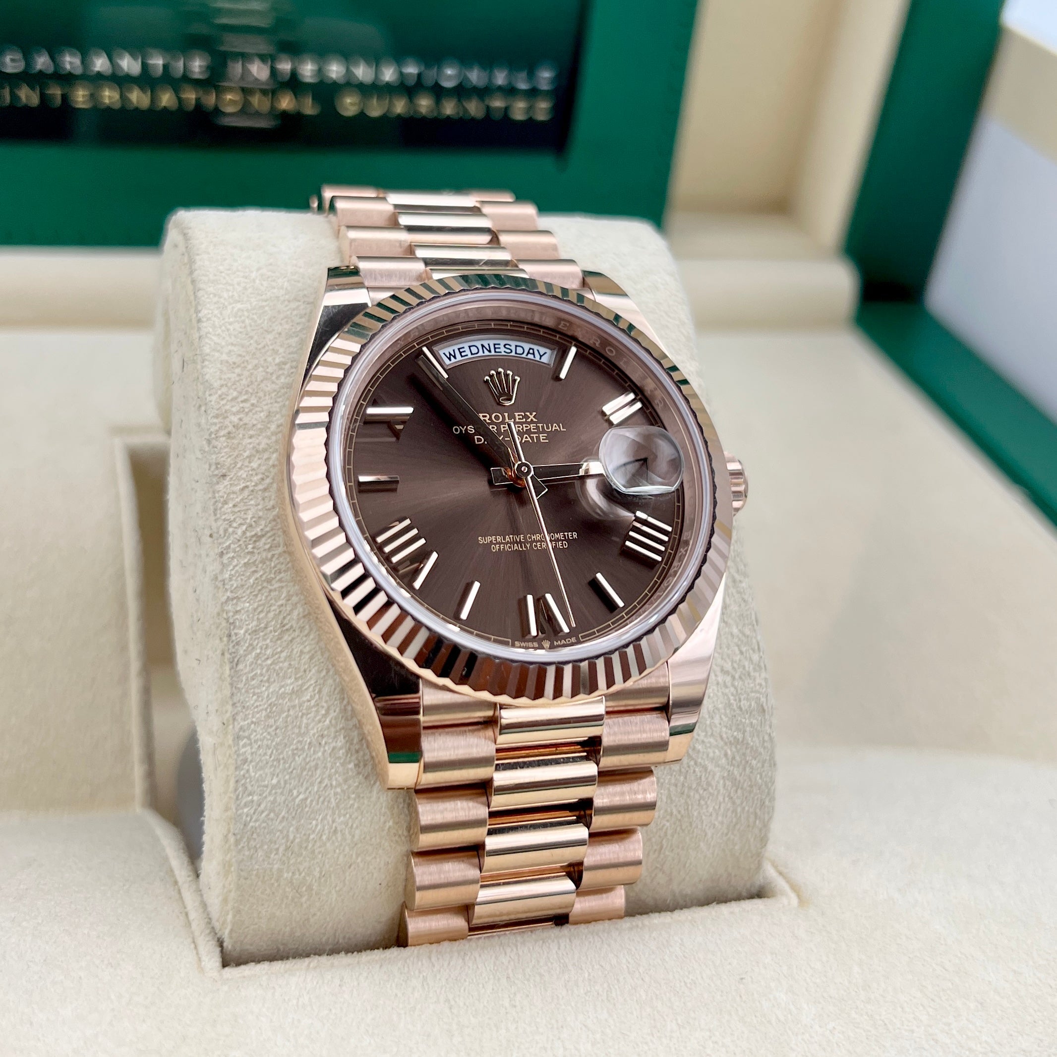 Rolex Day-Date  Chocolate Dial