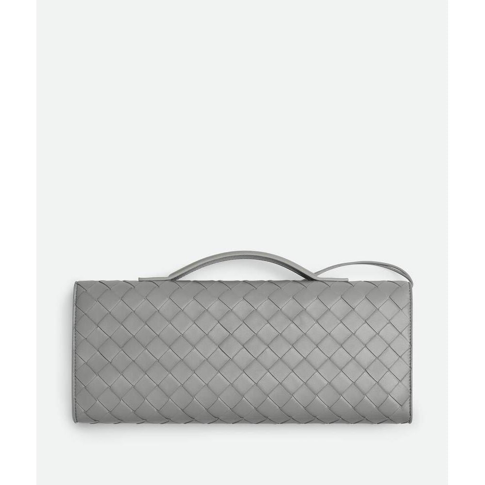 Sac Bottega - Clutch Andiamo - Gris - Vogue Maroc – Boutique digitale de mode de luxe