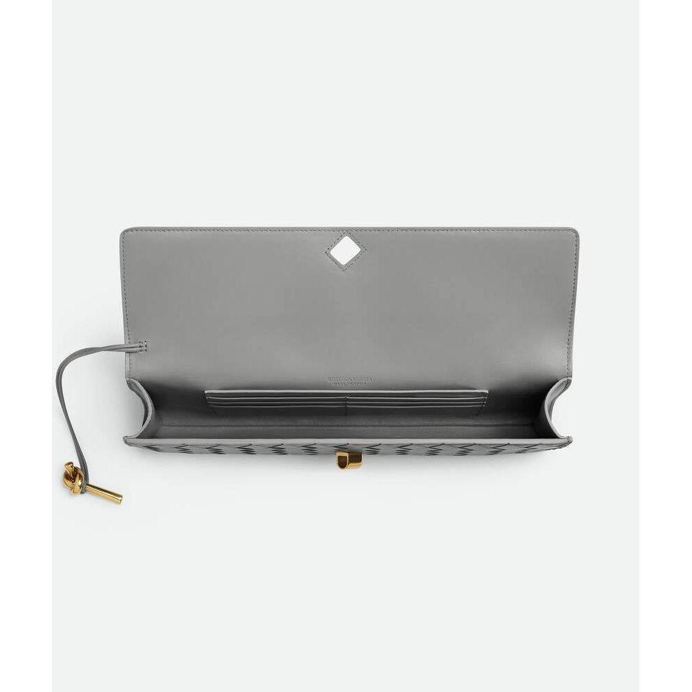 Sac Bottega - Clutch Andiamo - Gris - Vogue Maroc – Boutique digitale de mode de luxe