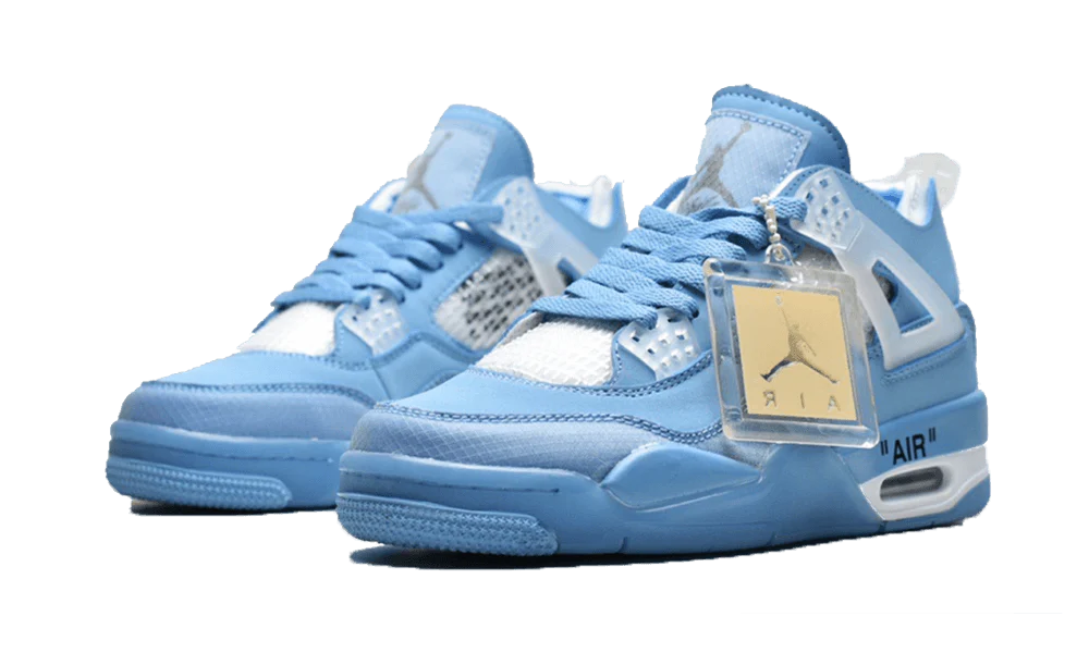 Air Jordan 4 Retro Off-White Blue