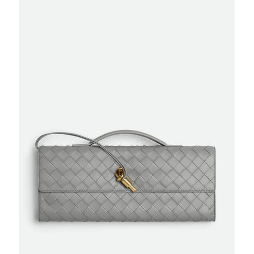Sac Bottega - Clutch Andiamo - Gris - Vogue Maroc – Boutique digitale de mode de luxe