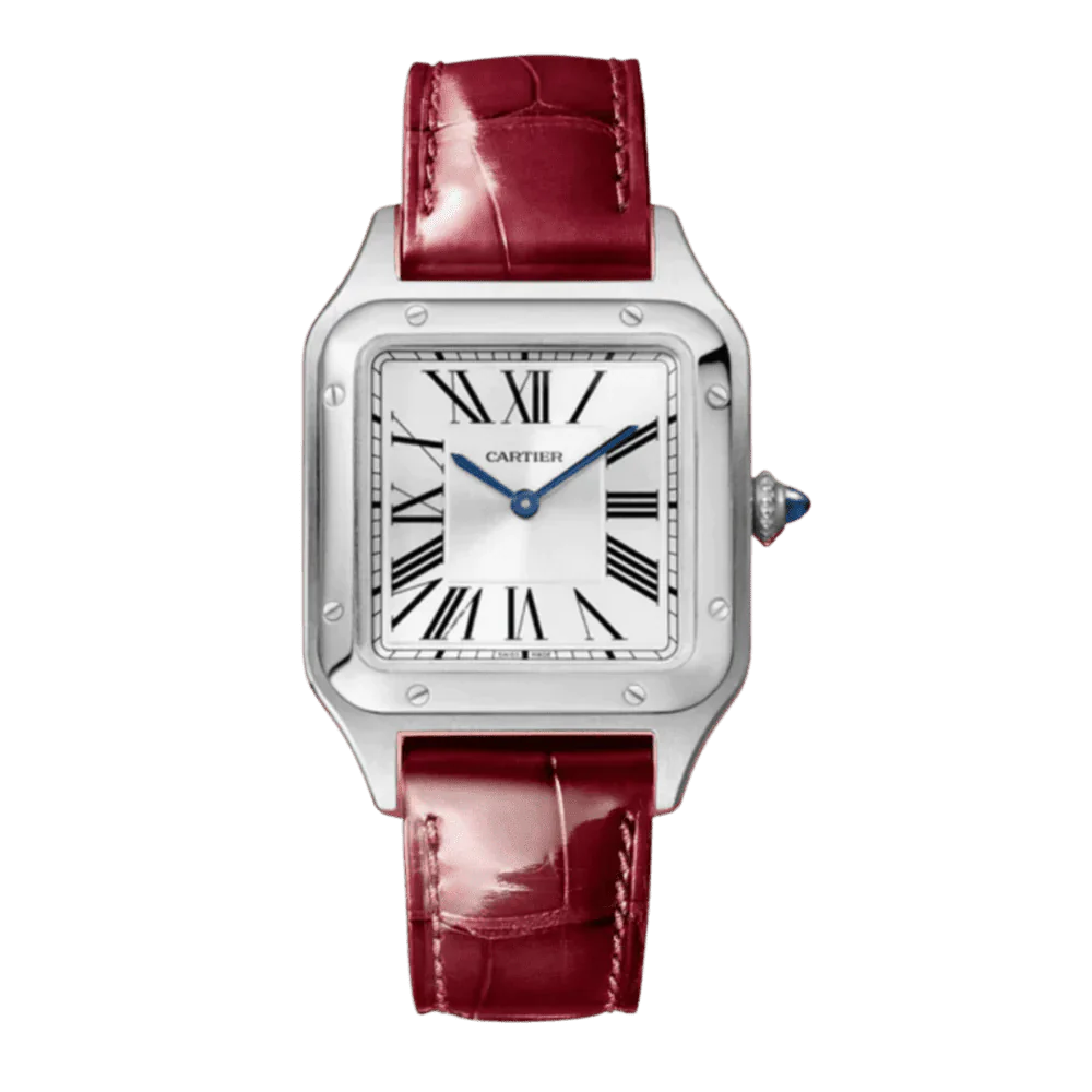 Montre Cartier Santos Bordeaux/ Petit Modèle 
