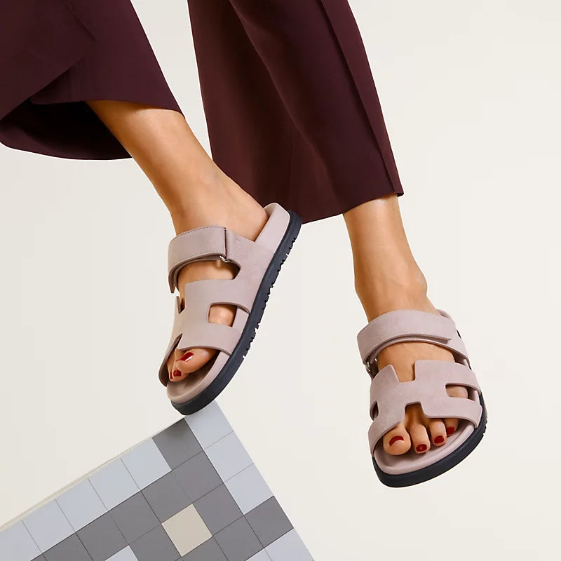 Sandales Chypre - Rose Porcelaine - Vogue Maroc – Boutique digitale de mode de luxe