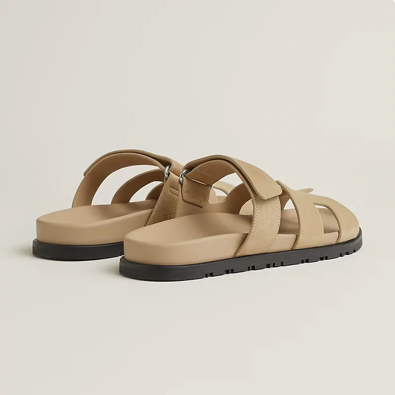 Sandales Chypre - Beige Lin - Vogue Maroc – Boutique digitale de mode de luxe