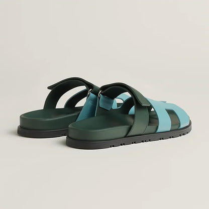 Sandales Chypre - bleu citadin - Vogue Maroc – Boutique digitale de mode de luxe