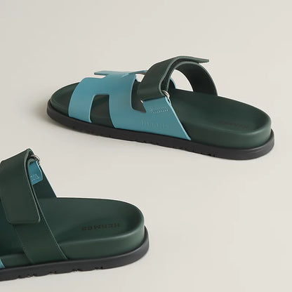 Sandales Chypre - bleu citadin - Vogue Maroc – Boutique digitale de mode de luxe