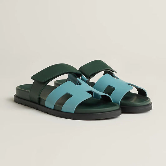 Sandales Chypre - bleu citadin - Vogue Maroc – Boutique digitale de mode de luxe