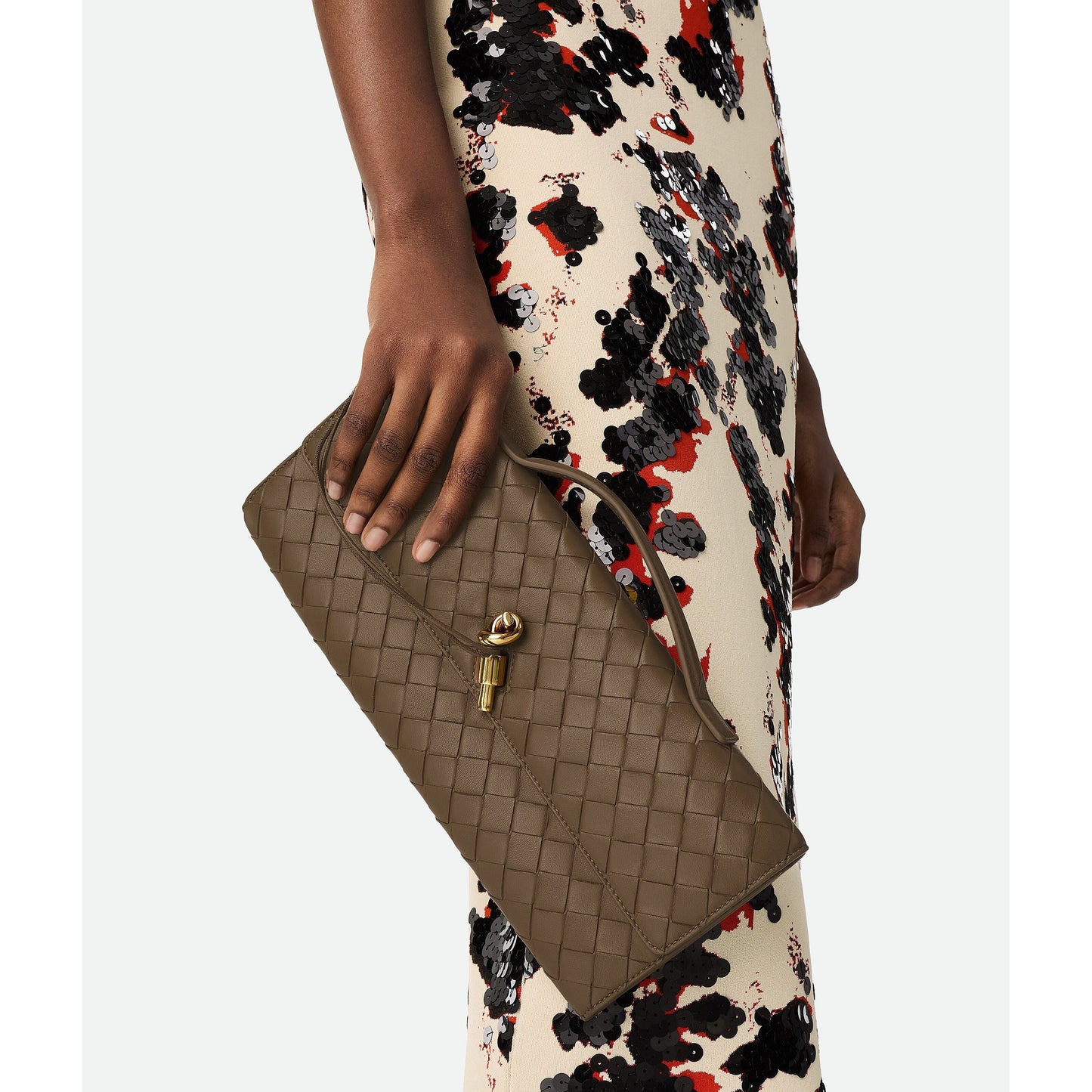Sac Bottega - Clutch Andiamo - Marron - Vogue Maroc – Boutique digitale de mode de luxe