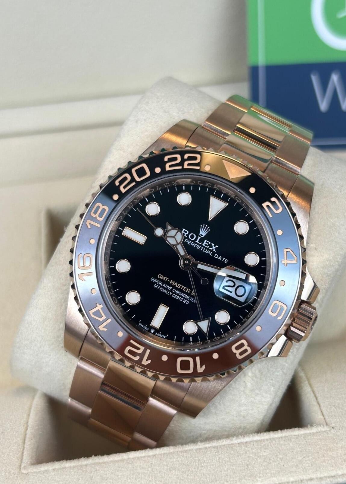 Rolex GMT-Master II –  Root Beer Full Rose Gold –