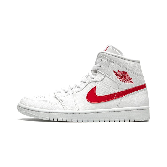 Air Jordan 1 Mid « Blanc/Rouge Université »