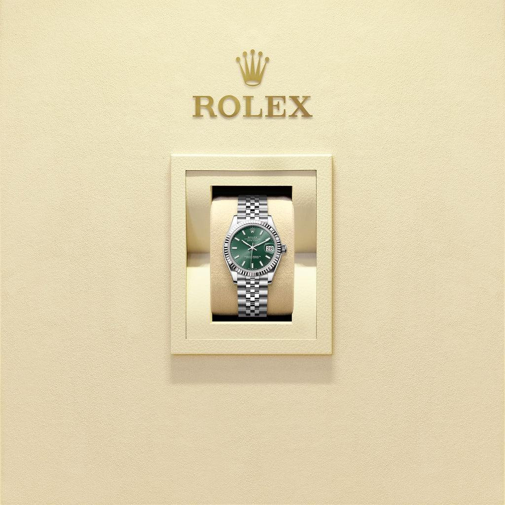 Datejust Vert acier Oystersteel et gris Femme