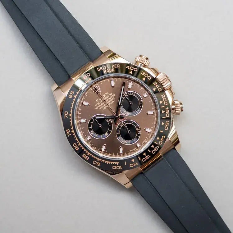 Rolex Cosmograph Daytona Chocolate Index Oysterflex Everose Gold