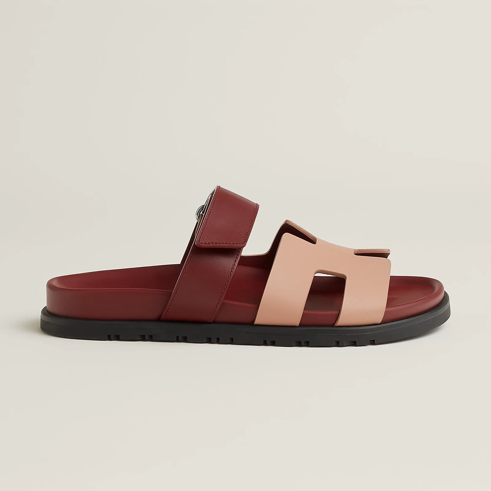 Sandales Chypre - Beige Perlino / Rouge - Vogue Maroc – Boutique digitale de mode de luxe