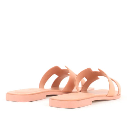 Sandales Oran - Rose saumoné - Vogue Maroc – Boutique digitale de mode de luxe