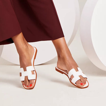 Sandales Oran - Blanc - Vogue Maroc – Boutique digitale de mode de luxe