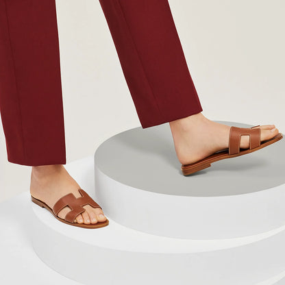 Sandales Oran - Marron - Vogue Maroc – Boutique digitale de mode de luxe