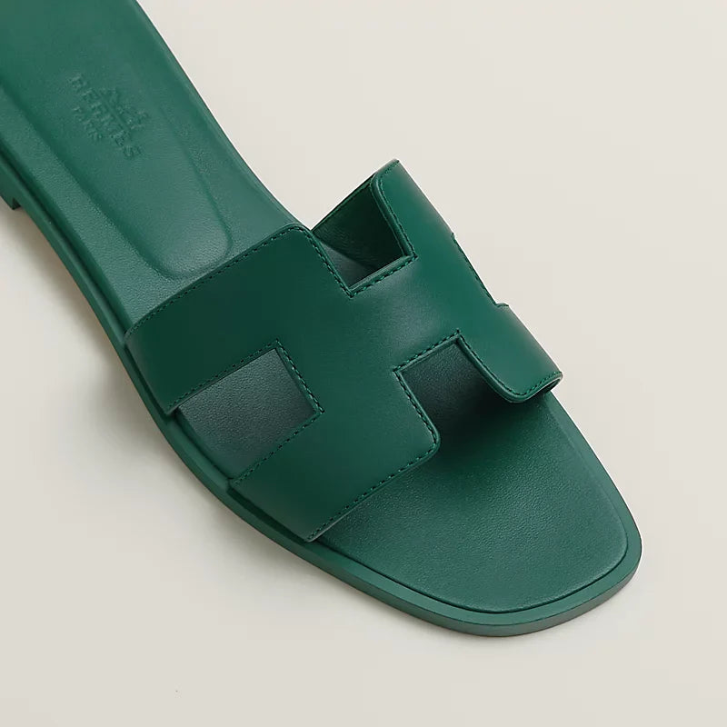 Sandales Oran - Vert Viride - Vogue Maroc – Boutique digitale de mode de luxe