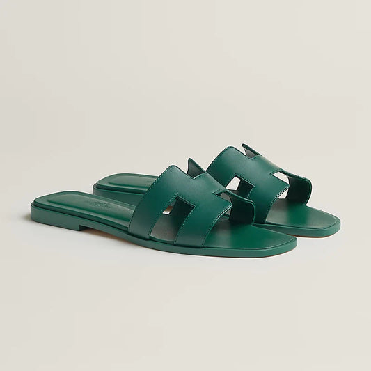 Sandales Oran - Vert Viride - Vogue Maroc – Boutique digitale de mode de luxe